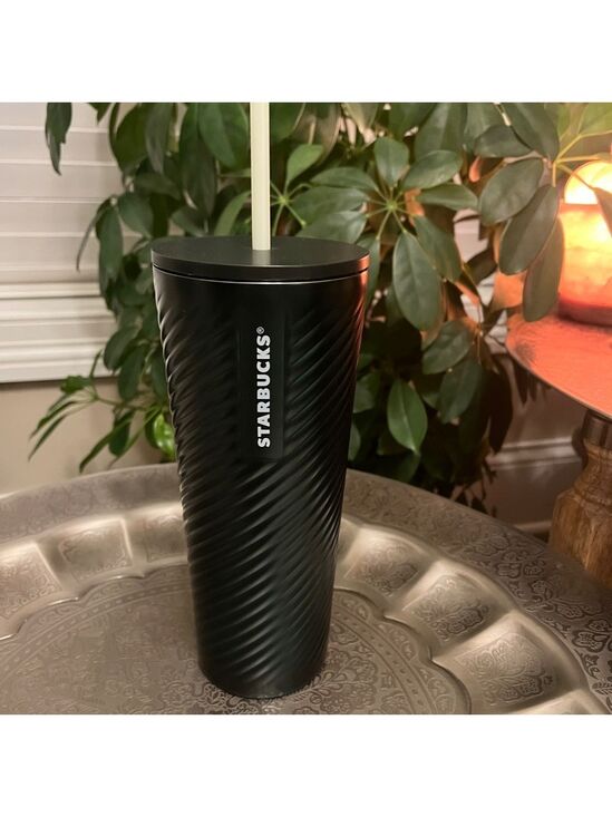 Starbucks Other - STARBUCKS GREEN SWIRLED STAINLESS STEEL TUMBLER 24OZ